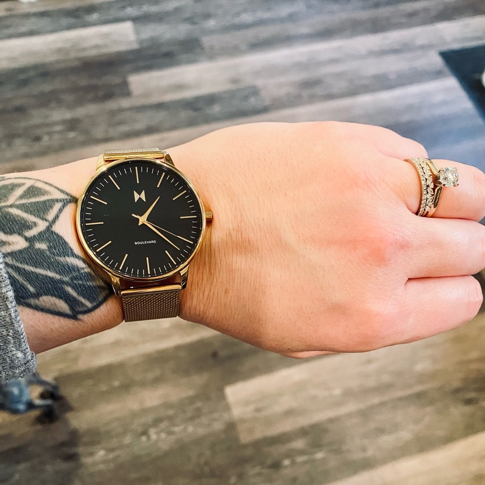 Woman’s MVMT Gold Boulevard Watch, 38mm